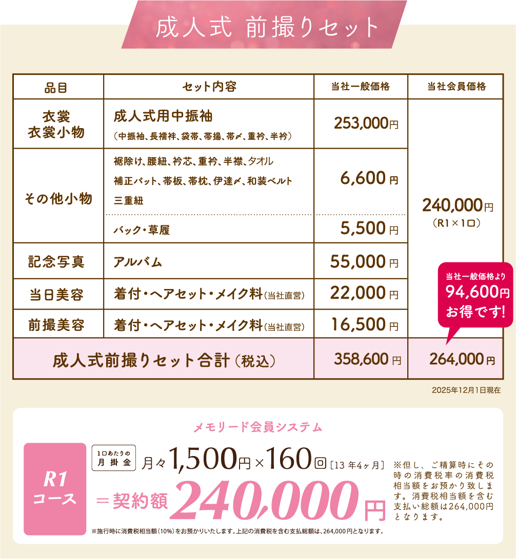 ロイヤルチェスター佐賀成人式前撮りセット